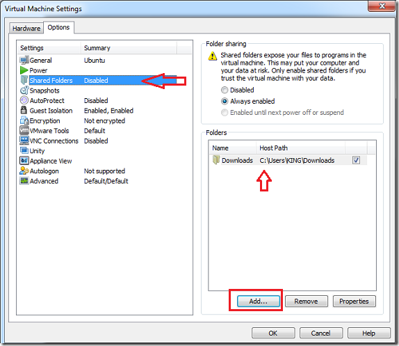 where are shared folders vmware on mac guest