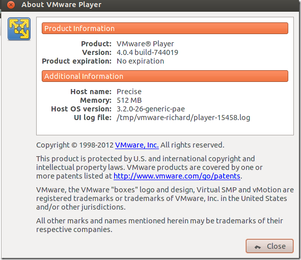 vmplayer 4.0.4 linux