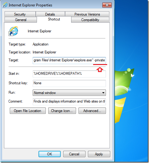 how to browse inprivate with internet explorer