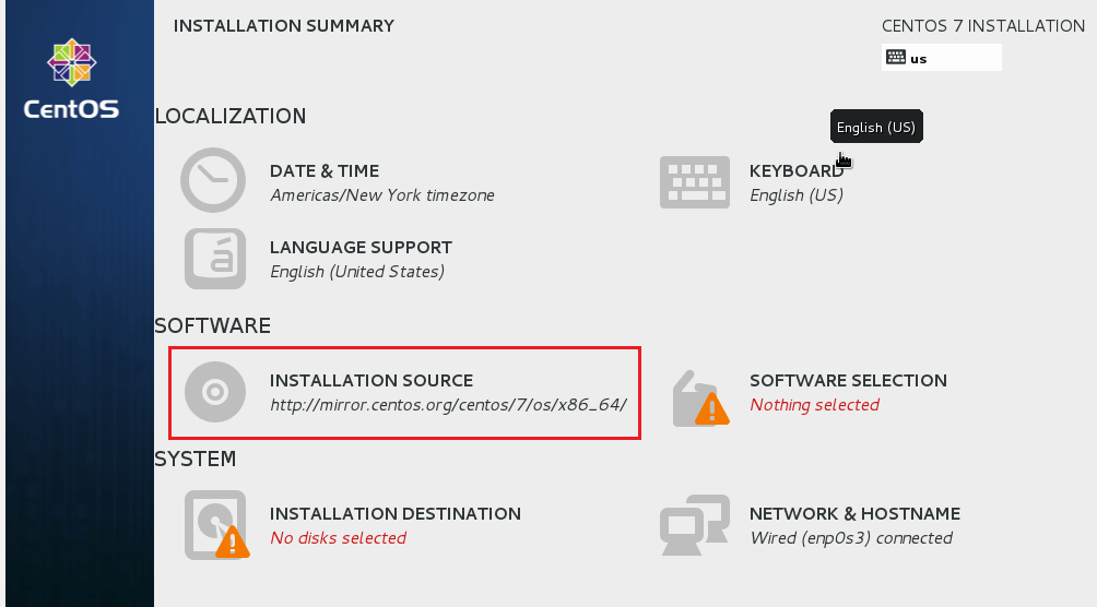 centos 7 netinstall