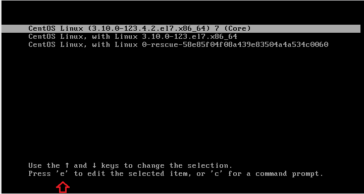 Changing root password on centos 7