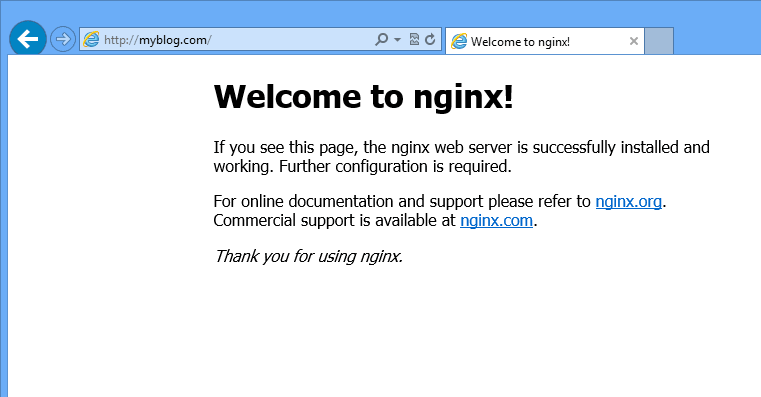 nginx virtual host