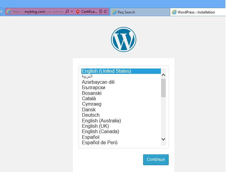 wordpress ssl installation