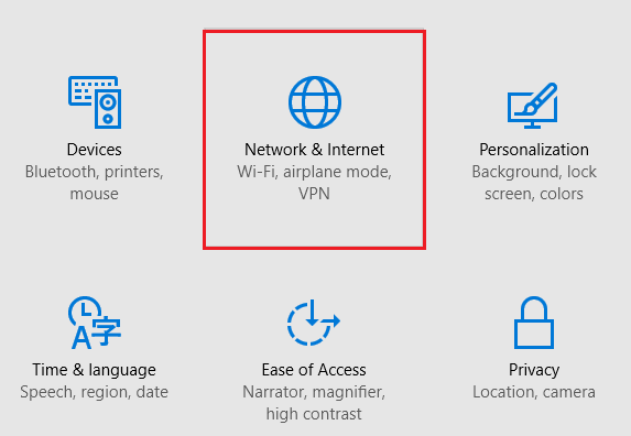 can not connect to network