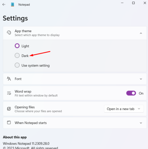 How to Enable Dark Mode in Notepad on Windows 10/11 | Liberian Geek