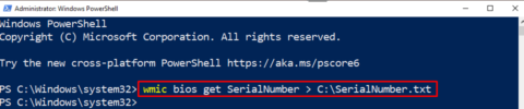Get Computer Serial Number with PowerShell (WMIC/CIM) | Liberian Geek