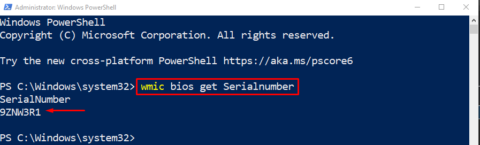 Get Computer Serial Number with PowerShell (WMIC/CIM) | Liberian Geek