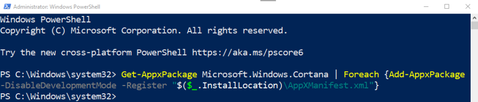 How to Uninstall Cortana Using PowerShell | Liberian Geek