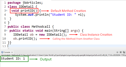 How to Call a Method From Another Class in Java | Liberian Geek