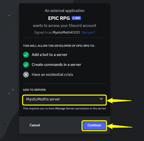 How to Add and Use EPIC RPG on Discord