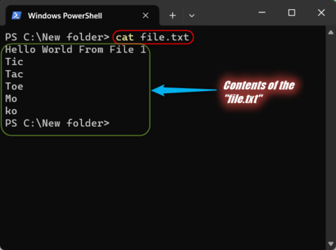 Cat Command in Windows: CMD and PowerShell Equivalents | Liberian Geek